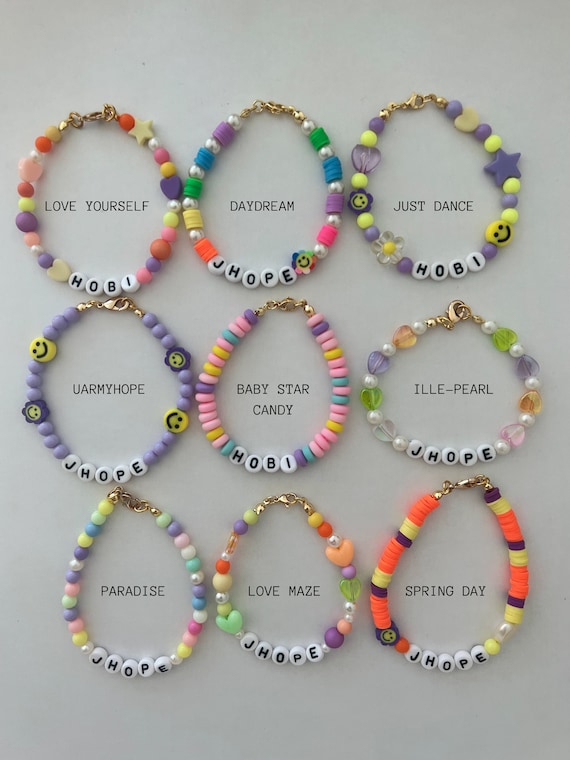 HOBIPALOOZA BTS Jhope Hobi Bracelet Ot7 Custom All Members Etsy