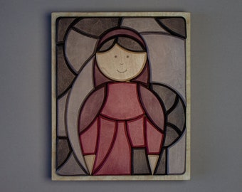 Catherine of Alexandria - wooden toy puzzle