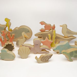 Wooden Animal Set Sea LOGOPIO