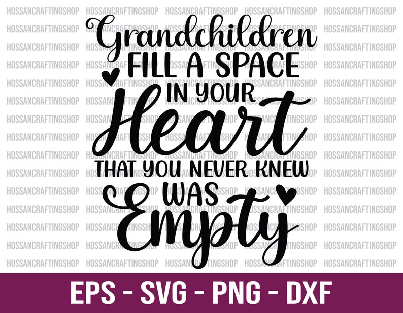 Edecoruk “Grandchildren Fill A Space In Heart” Wall Sticker Vinyl Decal Quote UK Pq253