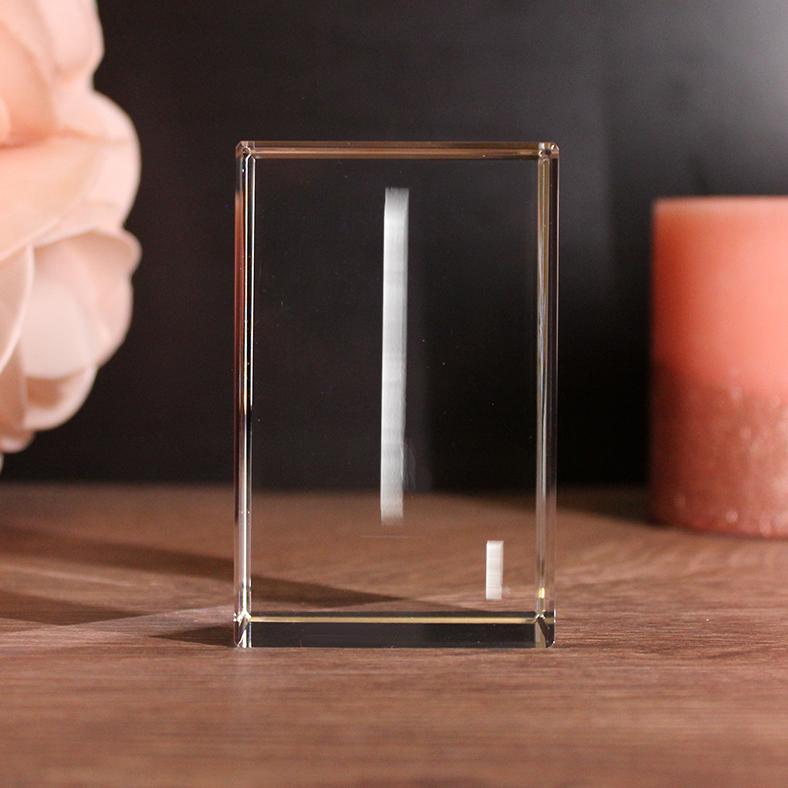 2D Glass Photo Cuboid With Your Desired Photo and Text - Etsy