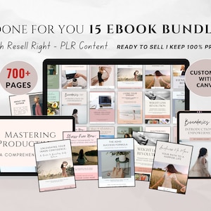 PLR Ebook Bundle, Digital Product Bundle, Brandable Coaching Program, Workbook, Ebook, PLR Content, Canva Templates, PLR Business Ebook