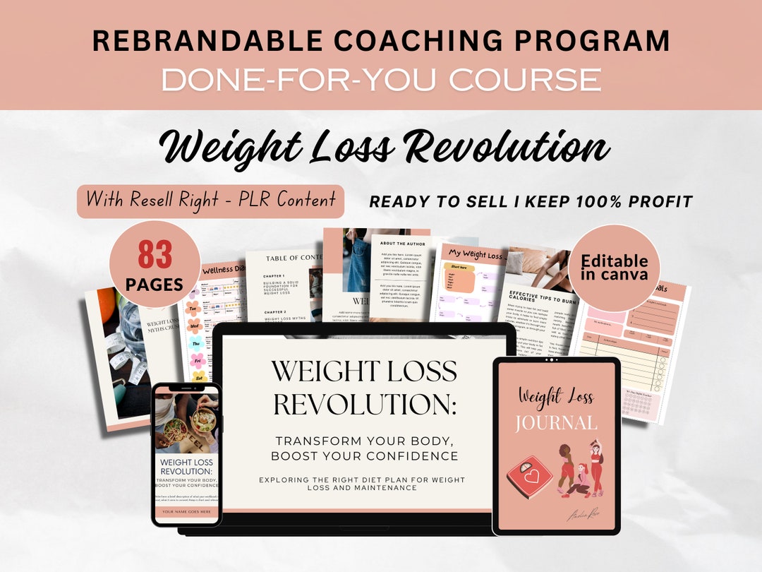 Done for You Weight Loss Revolutions Brandable Coaching Program ...