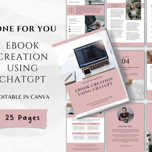 Creating an Ebook with ChatGPT, PLR ChatGPT, ChatGPT Done For You, Chatgpt Marketing, Chatgpt Ebook, ChatGPT Course Lead Magnet, Ebook Guide