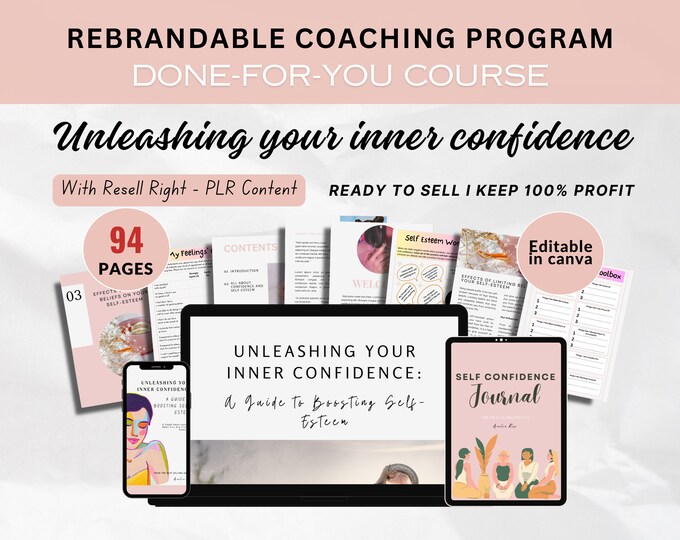 Done for You Self Confidence Mindset | Brandable Coaching Program ...