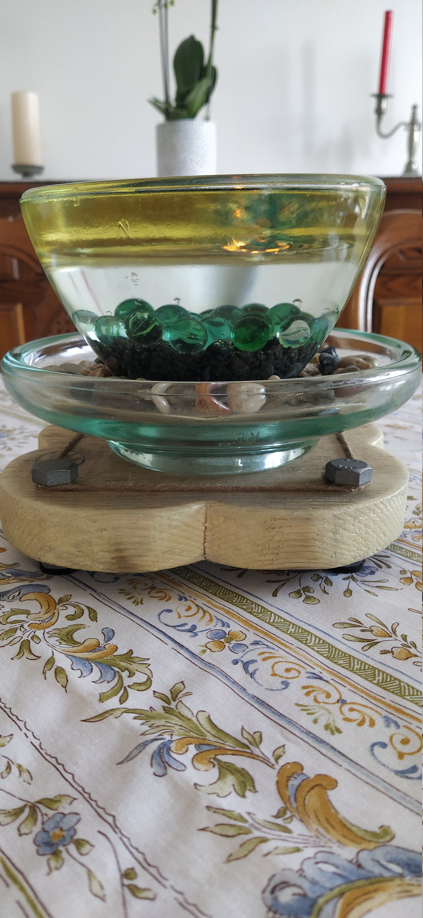 Bougie Éternelle Originale/Iso/Déco Sable Billes/Personnalisable/Bougie Déco Interieure/Isolateur Él