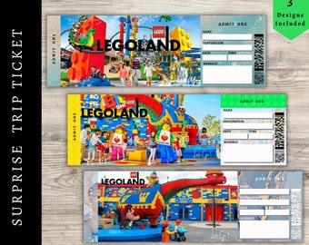 Legoland Ticket Printable - Etsy Canada