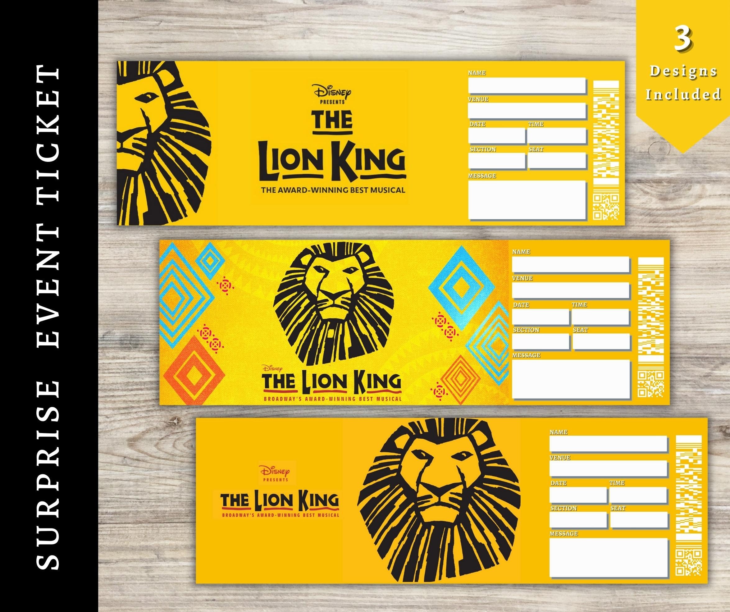 Lion King Tickets 2024 Janaye Anallise
