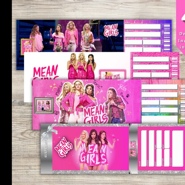 Mean girls musical ticket Etsy.de