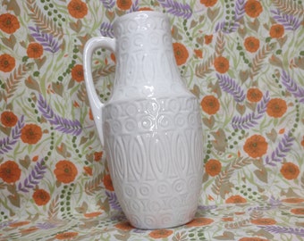Vintage West Germany Scheurich Vase 423-25 / White West Germany vase / Large Scheurich vase / midcentury vase / 70s vase / West-Germany vase