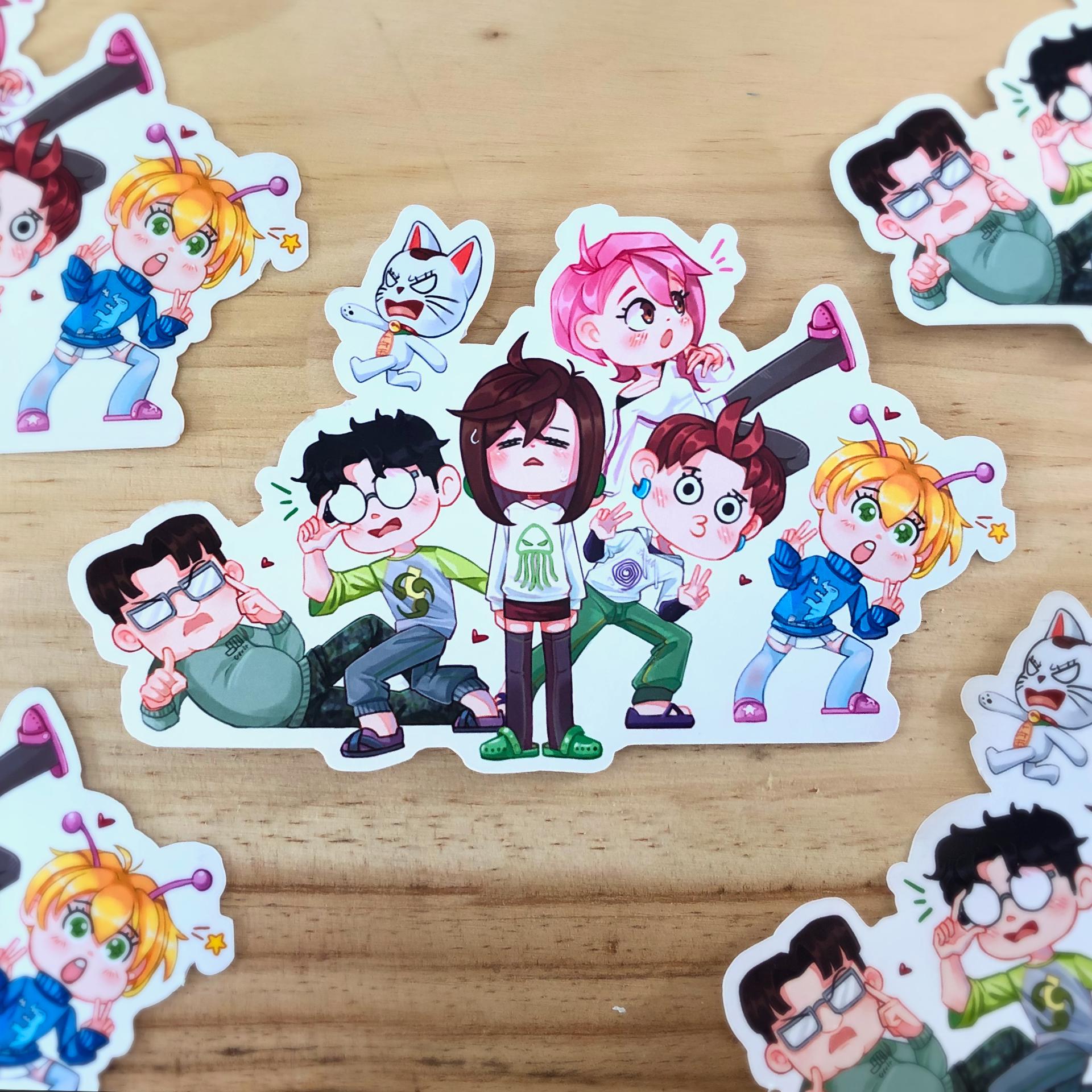 STICKERS 10pc Pack / Okarun Momo Bamola Aira Jiji / Dandadan - Etsy