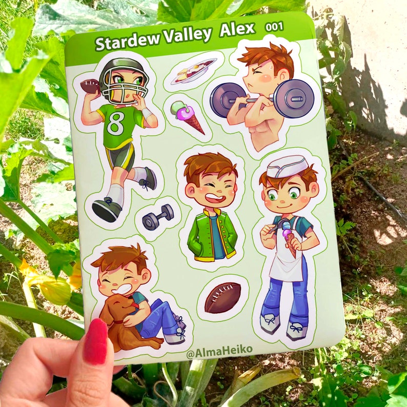 STARDEW VALLEY STICKER Sheet / Sebastian Abigail Sam Alex Shane - Etsy