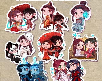 HUALIAN STICKERS 8Pc Pack / Heaven official's blessing