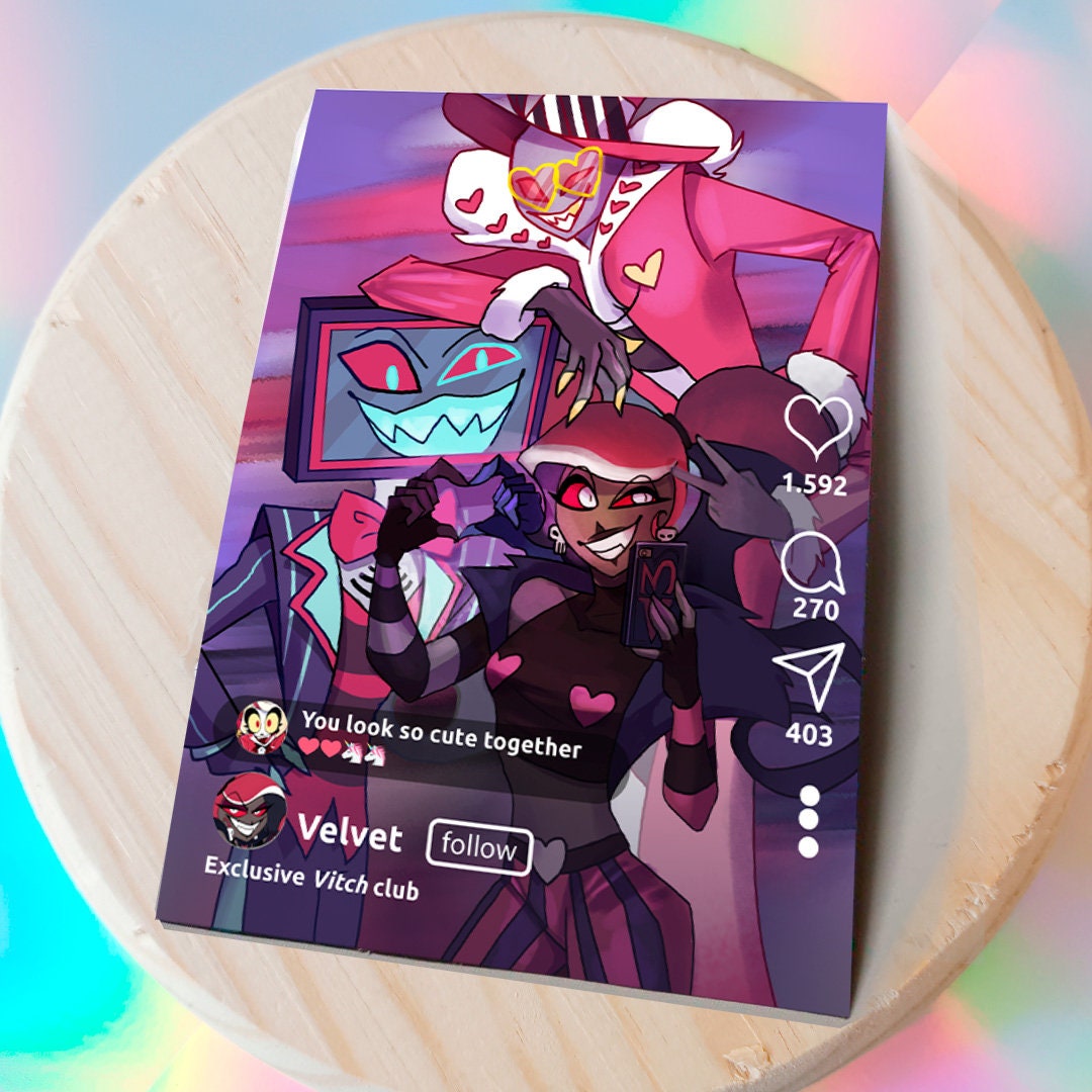 サークル:よろずFC ミレニアム「FETAL」Vol.5＆Vol.6　2冊セット Hazbin Hotel Din-a5 / Lute and Adan / Vox Valentino Velvet - Etsy