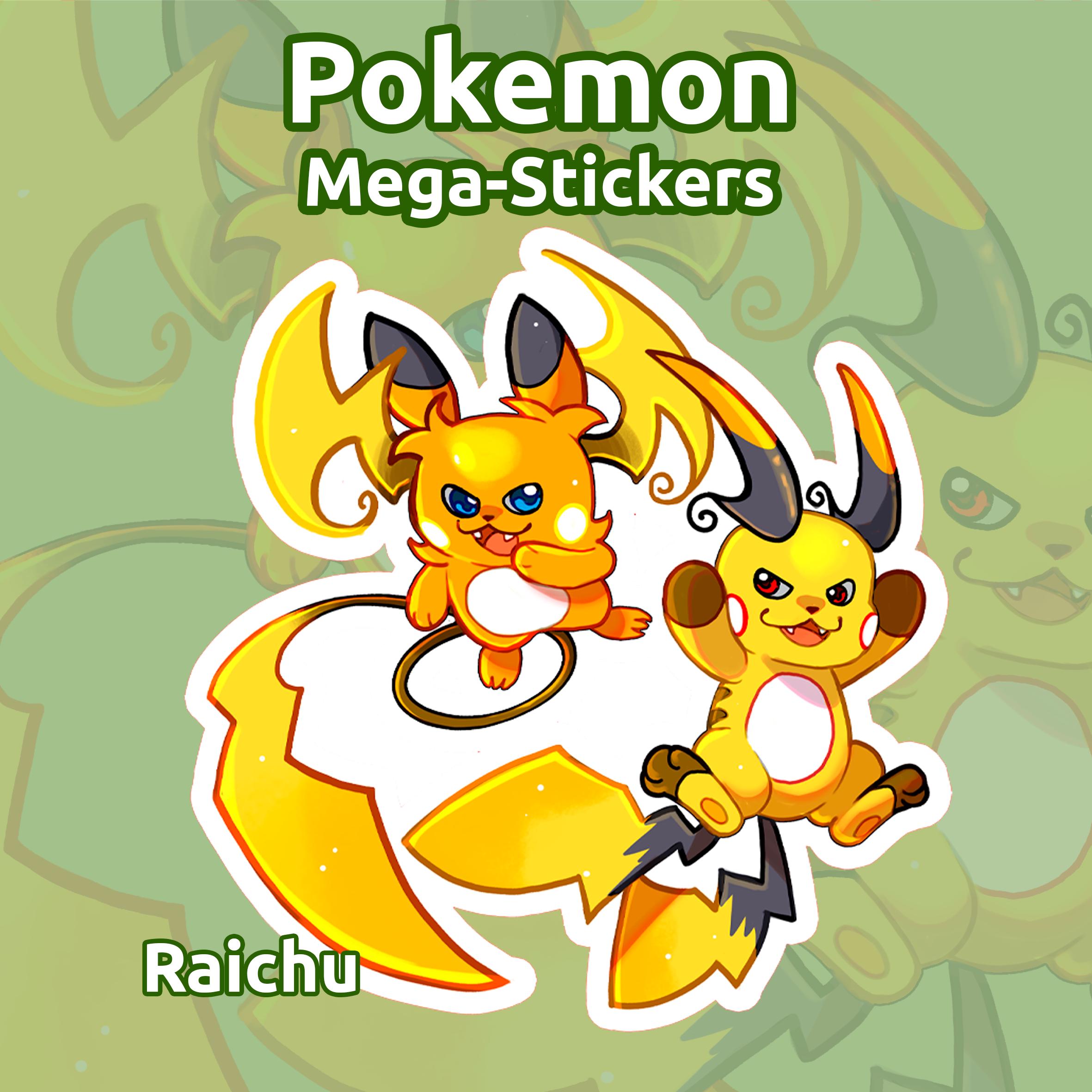 Delphox Sticker MEGAS/ STICKERS 5 Pc Pack / Dragonite Greninja Chesnaught Delphox ...