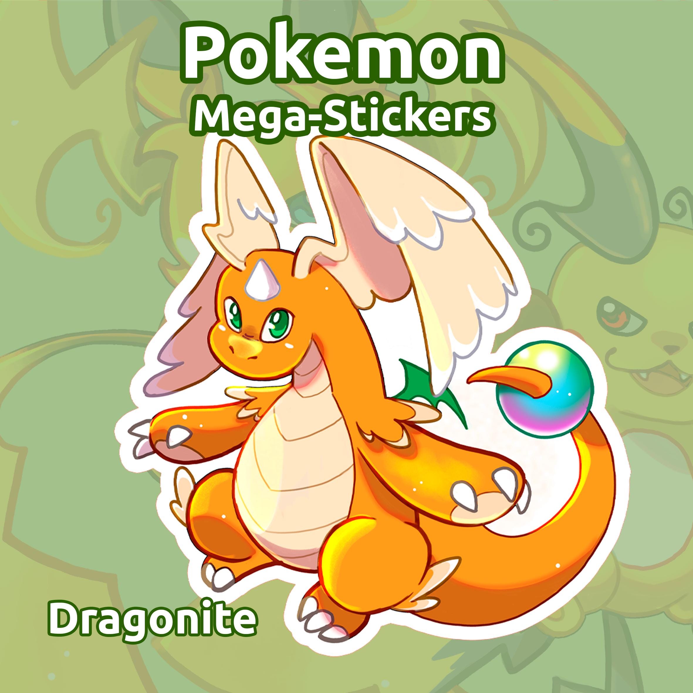 Delphox Sticker MEGAS/ STICKERS 5 Pc Pack / Dragonite Greninja Chesnaught Delphox ...