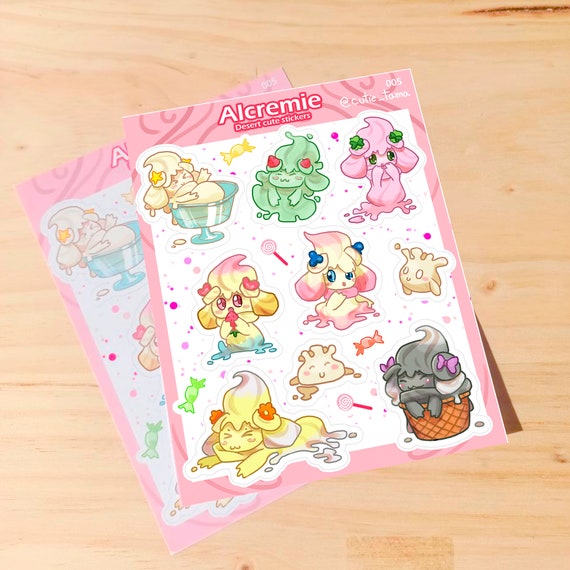 ALCREMIE STICKER SHEET / Shiny probability / Sticker Sheet Bakery/Journal Stickers, Planner Stickers, Sweet Pastries / Dessert Sticker