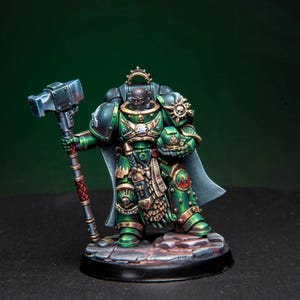 Commission Painted Tu&#39;Shan – Salamanders Primaris Scale Resin Model