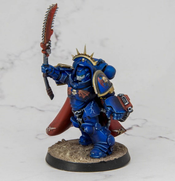 Custom painted Night lords hero warhammer 40k spacemarine