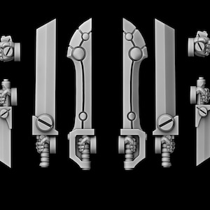 Liber Deamonica Set of weapons for 32mm models