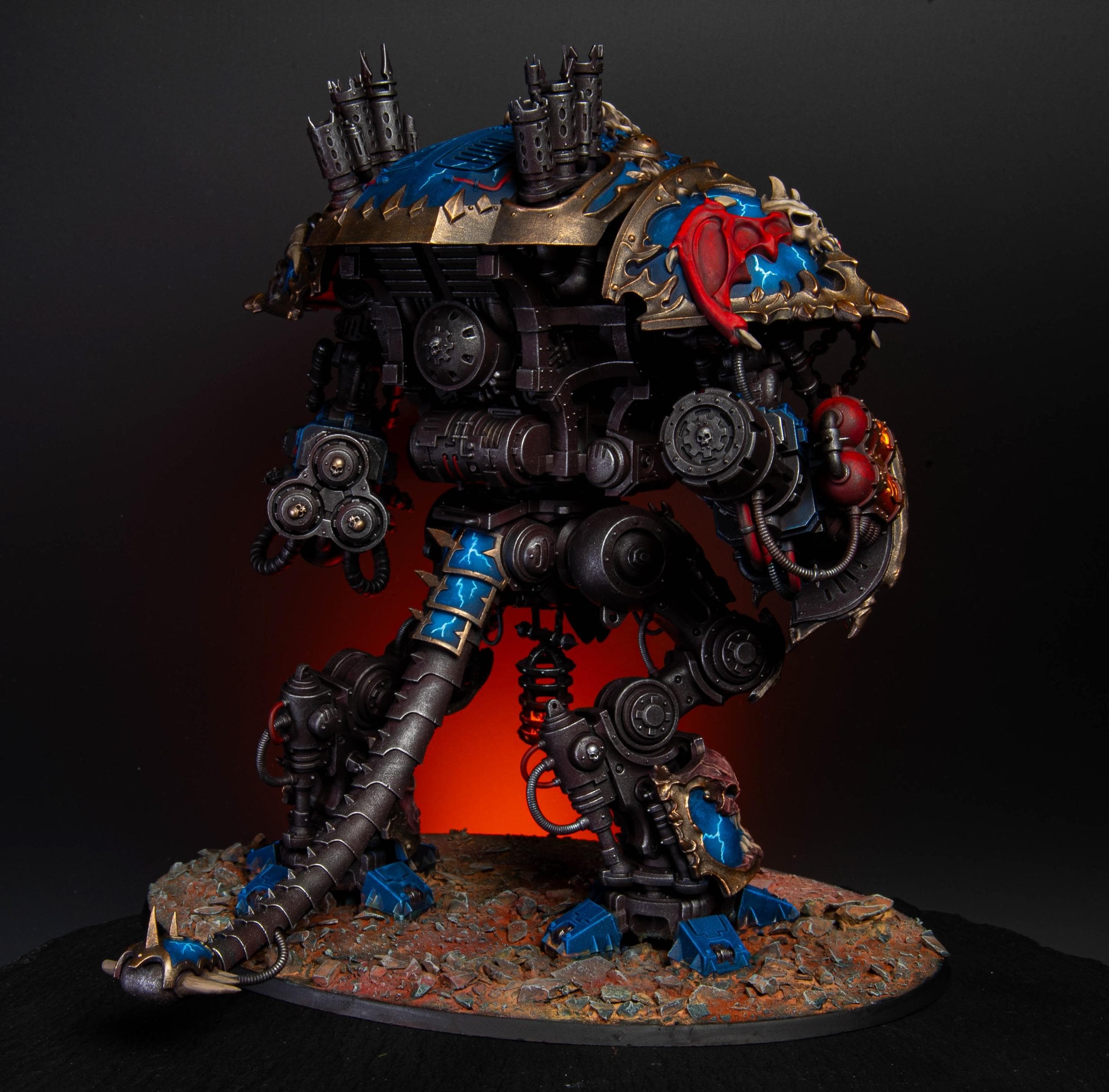 Commission Knight Ruinator Painted Chaos Knights Night Lords