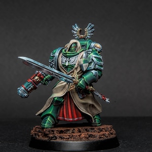 Commission Painted Primaris Sergeant – Dark Angels Primaris Scale Resin Model