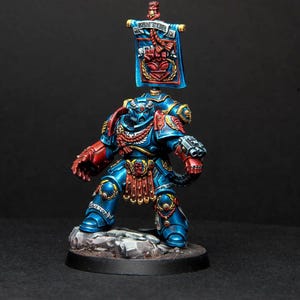 Commission Painted Pedro Kantor – Crimson Fists Primaris Scale Resin Model