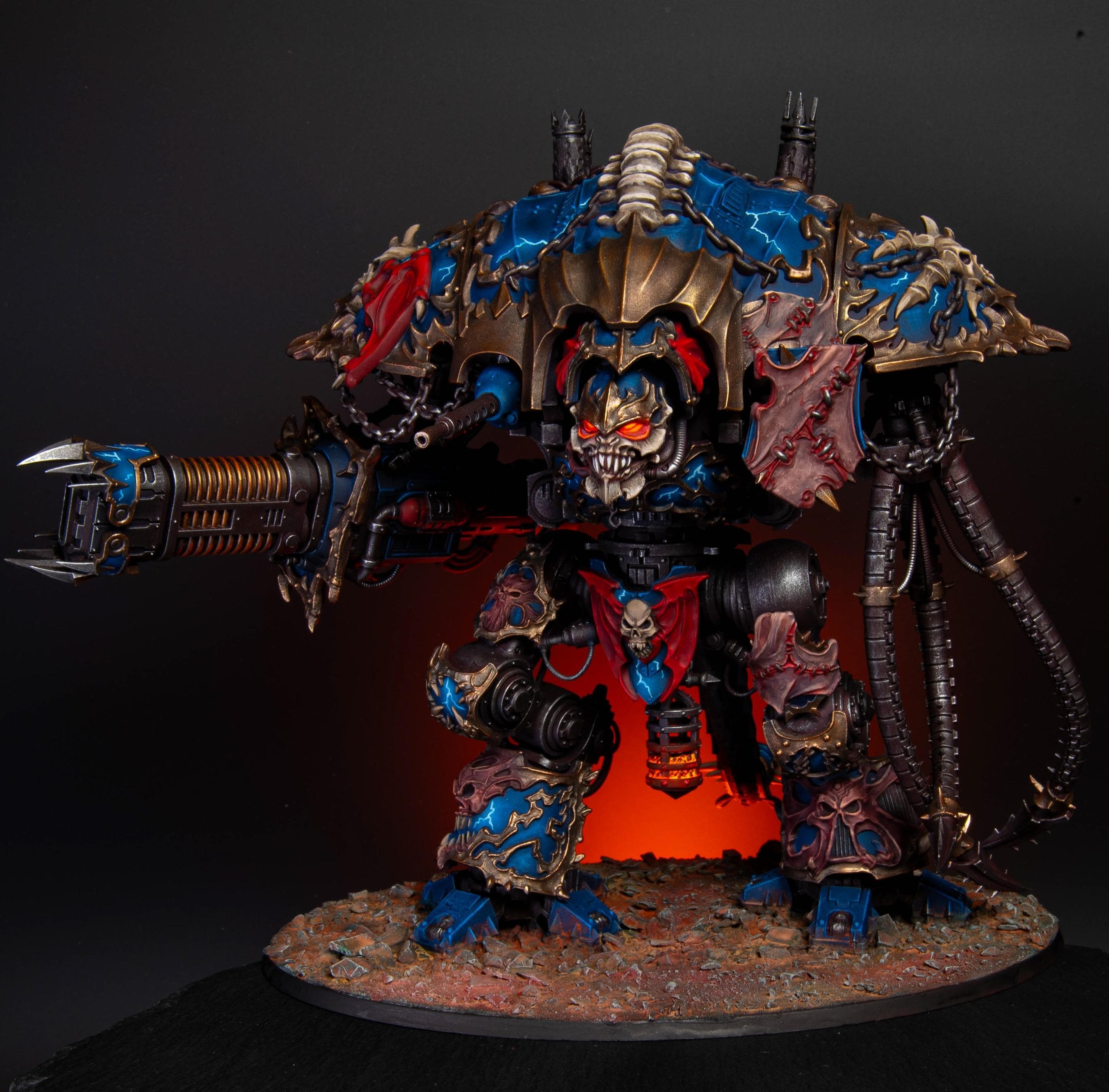Commission Knight Ruinator Painted Chaos Knights Night Lords