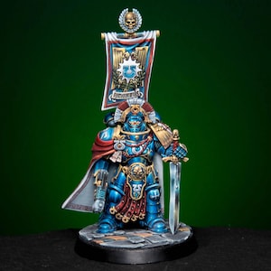 Commission Painted Cato Sicarius – Ultramarines Primaris Scale Resin Model