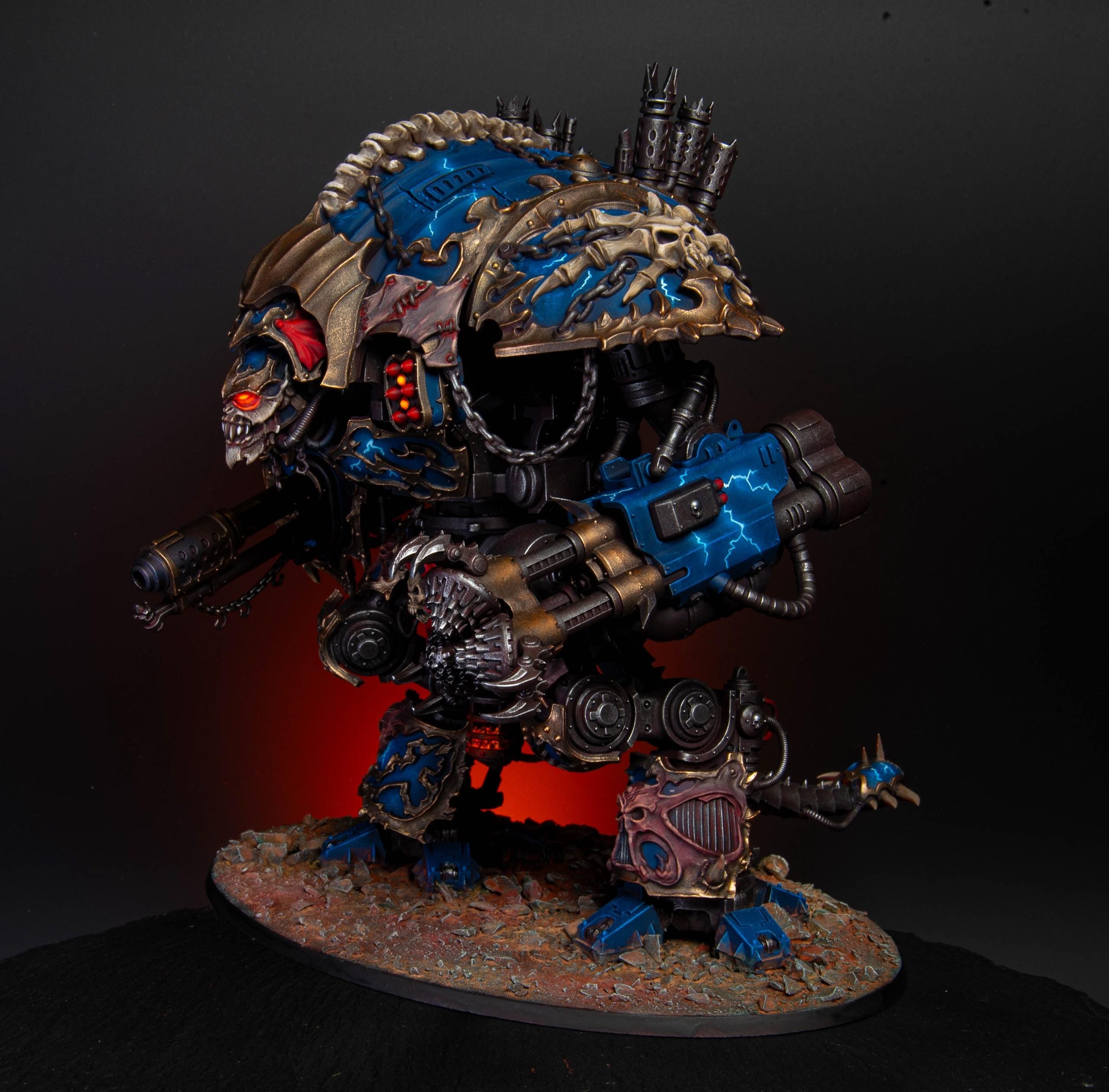 Commission Knight Ruinator Painted Chaos Knights Night Lords