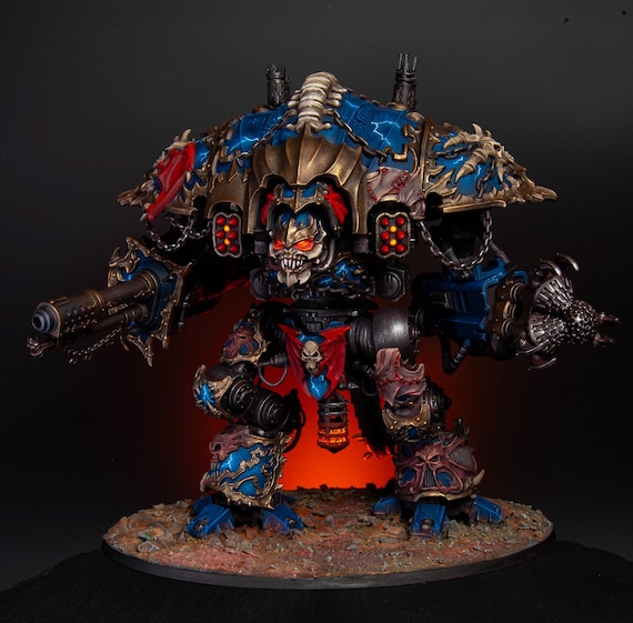 Commission Knight Ruinator Painted Chaos Knights Night Lords