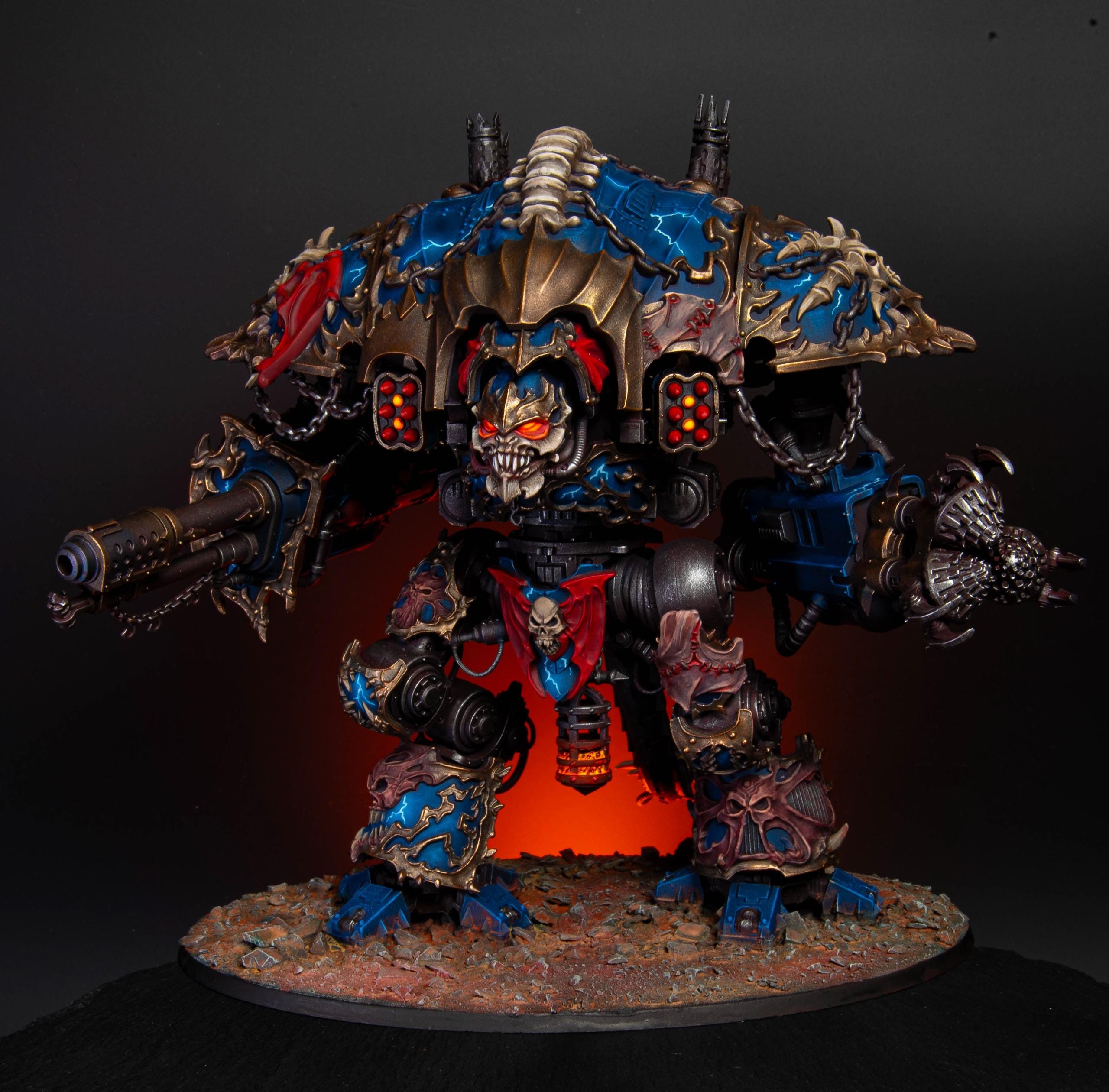 Commission Knight Ruinator Painted Chaos Knights Night Lords
