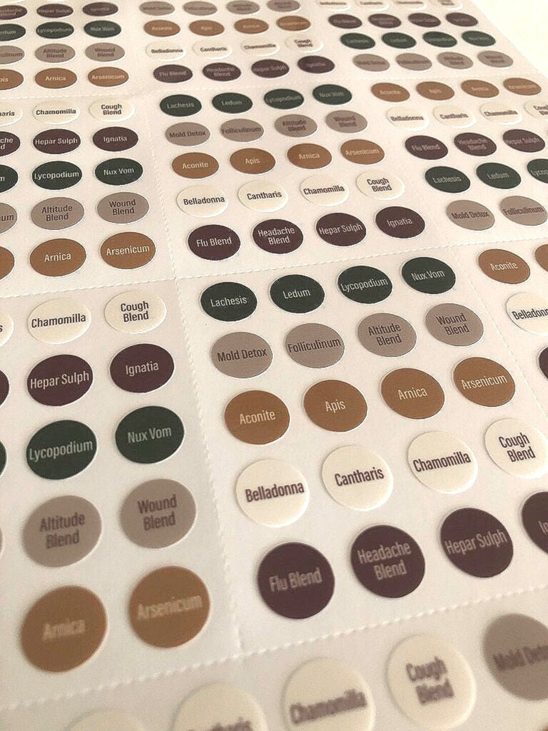468 13mm Customisable Cap Labels | Personalise Remedy Kit | Choose Own ...
