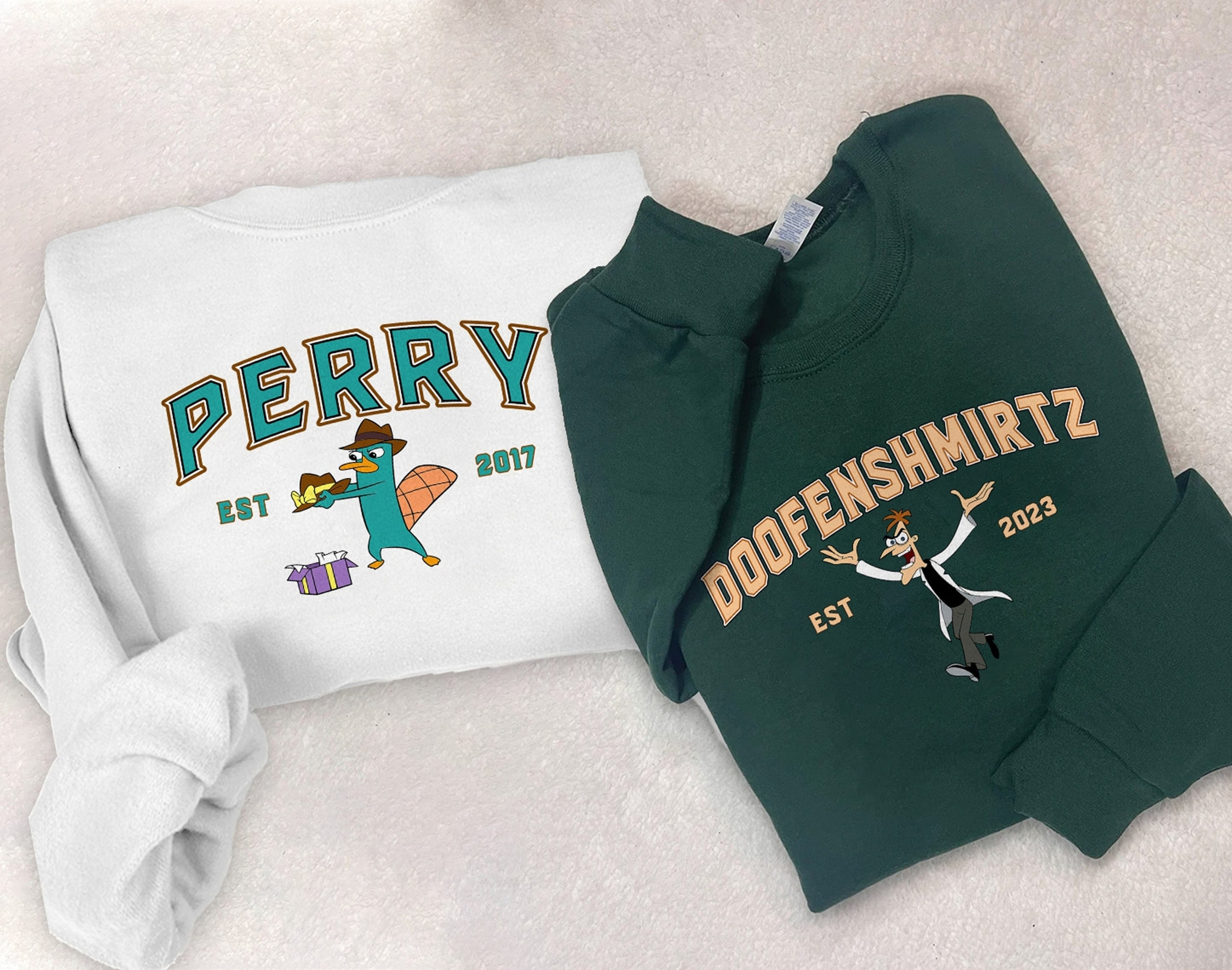 Perry and Doofenshmirtz Sweatshirts Phineas Ferb Shirts