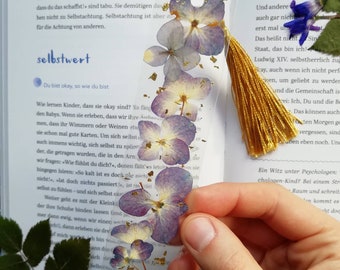 bookmark with dried flowers