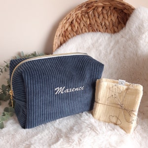 Personalized toiletry bag velvet bag rectangular bag baby kit image 3