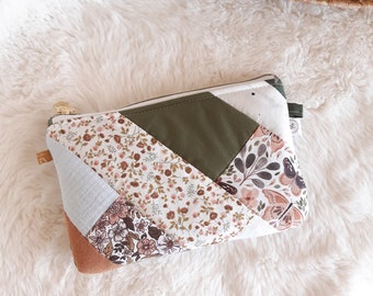 Flat patchwork style pouch 21 cm * 15 cm