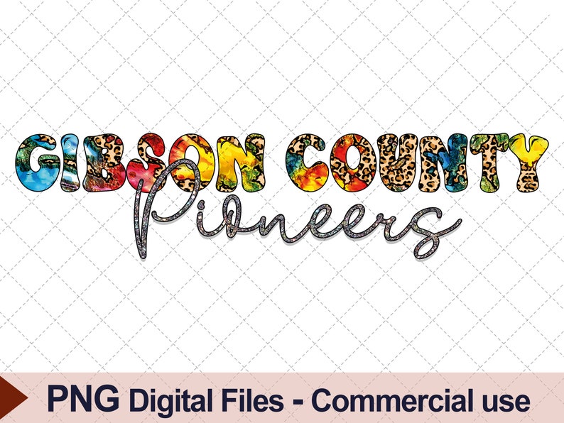 Gibson County Pioneers Png Gibson County Pioneers Design Etsy