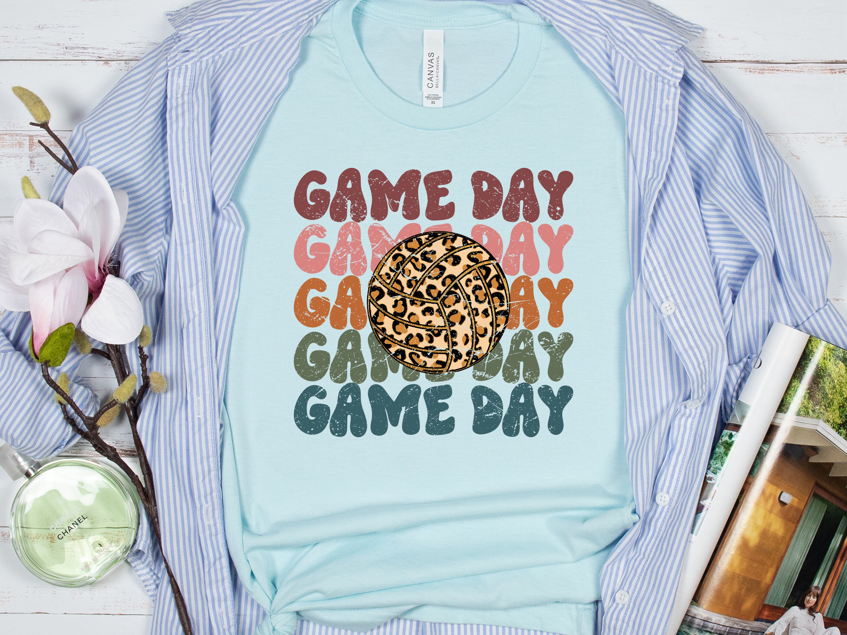 Game Day Volleyball Png Retro Game Day Design Game Day - Etsy