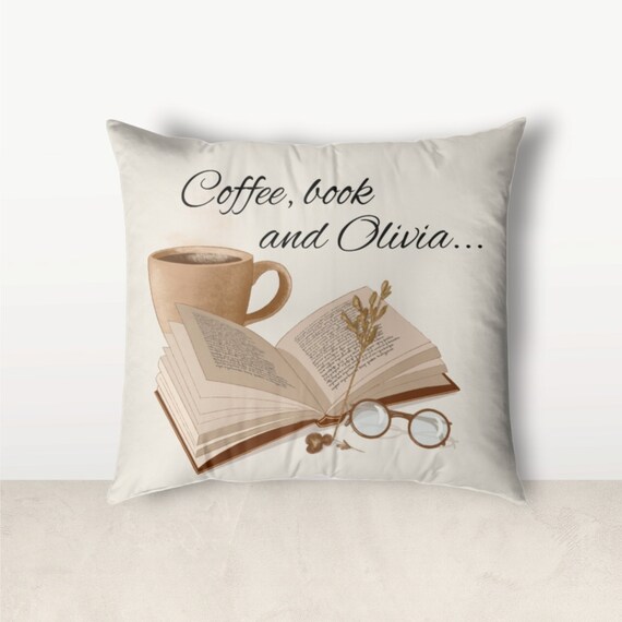 A personalized souvenir gift to a coffee lover - a pillow, a