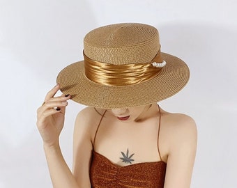 Mamrar Ladies Summer Flat Straw Hat Sun Hat Female Hat Female Panama Red Feather Decoration Fashion Elegant Beach Girl Cap Mamrar Ladies Summer Flat Straw Hat Sun Hat Female Hat Female Panama Red Feather Decoration Fashion Elegant Beach Girl Cap