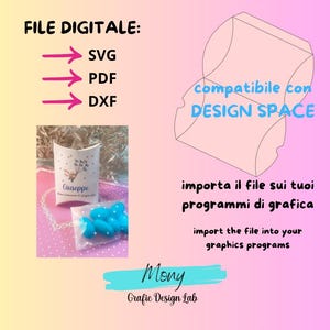File SVG Porta Gioielli o Confetti per nascita, battesimo, comunione, cresima, gioielli, regali