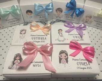 Scatoline porta confetti per comunioni e cresime - bomboniere - da montare a casa propria