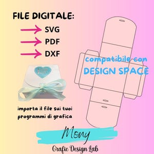 File SVG scatolina per regalo, festa, eventi