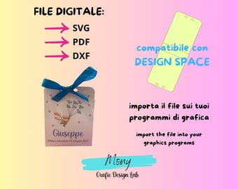 SVG-Datei: Konfetti-Halter für Geburt, Taufe, Kommunion, Konfirmation und andere Anlässe