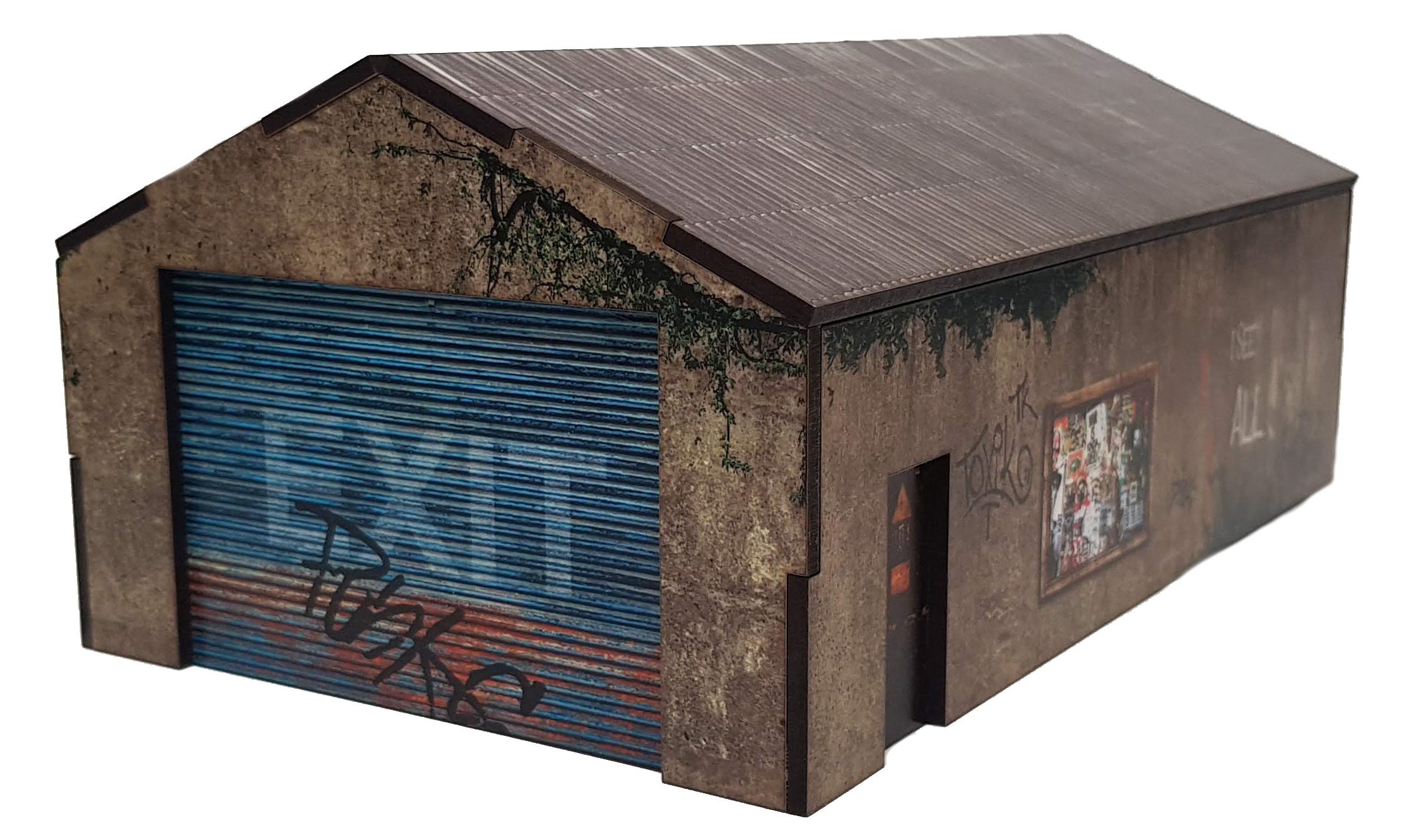 MDF 28mm Pre Printed Urban Decay Garage Warhammer, Malifaux, Bolt ...