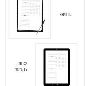 Printable Blank Chart | Blank List | Simple Daily and Weekly Chart ...