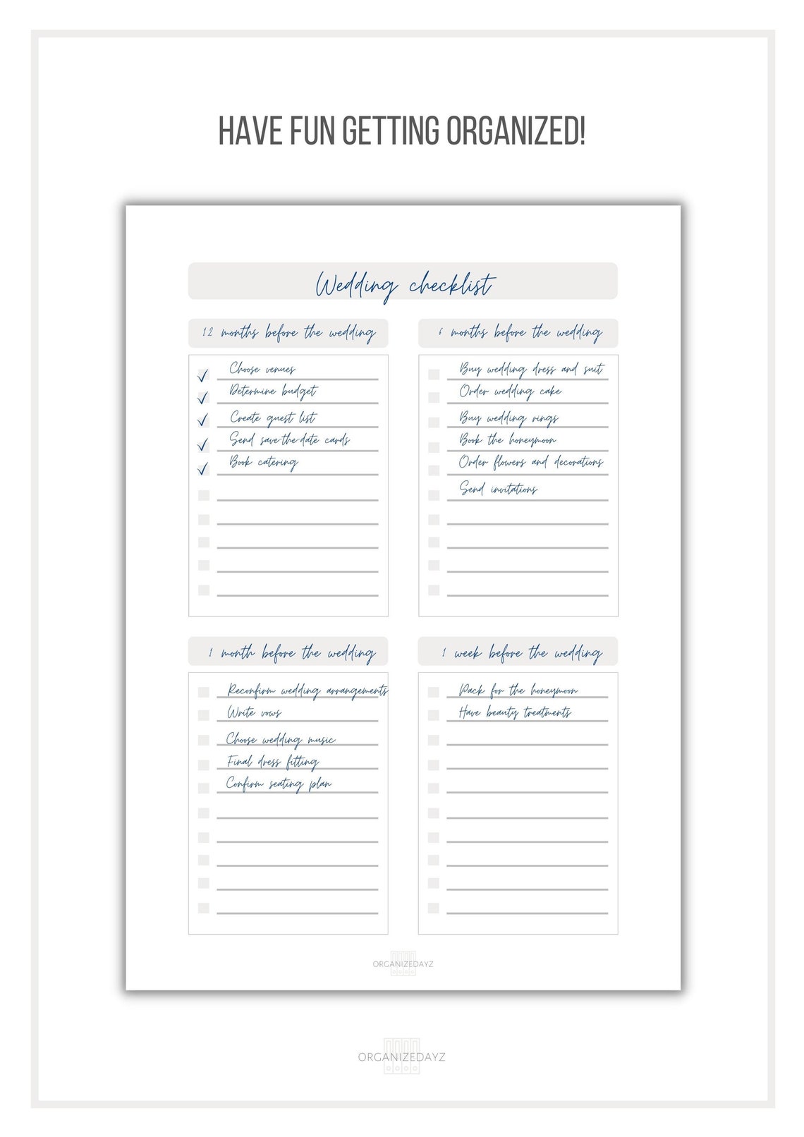Printable Blank List List Template Planner Insert Checklist Four Column ...