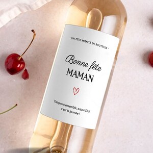 Wine label happy mom's day happy mom's day gift idea Mother's Day