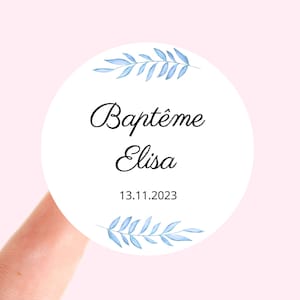 Autocollants de mariage Etiquette autocollante personnalisée Mariage Baptème EVJF Anniversaire Baby Shower Sceaux d’enveloppe 40 mm rond M19